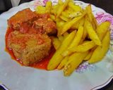 صورة لخطوة 1 من وصفة بطاطس في الفرن مع التونة من ألذ الوصفات 😋