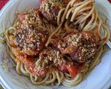 Foto del paso 6 de la receta: Spaghetti con albóndigas de lentejas (vegano)