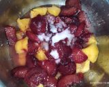 Foto del paso 1 de la receta: Torta de chocolate, coco, mermelada casera de ciruela, durazno
