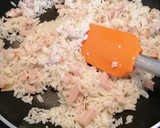 Foto del paso 3 de la receta: Tortilla de arroz con bacon y judías (bajocas)