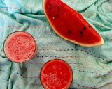 عکس مرحله 4 از دستور نوشیدنی هندوانه و گلاب 🍉