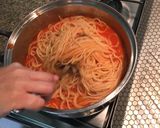 A picture of step 6 of Red Spaghetti.