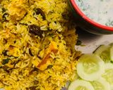 A picture of step 11 of Paneer Matar dum Biriyani.