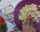 A picture of step 1 of Papad Churi.