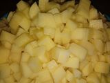 Papas fritas con crema a la provezal