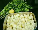 फलाहारी हरियाली आलू सिर्फ 15 मिनट में (व्रत के आलू) रेसिपी चरण 1 फोटो