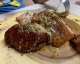A picture of step 8 of Super Easy Roasted Pork with Mustard and Coriander Seeds Gravy.