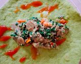 Foto langkah ke 5 dari resep Tortilla Bayam Telur.