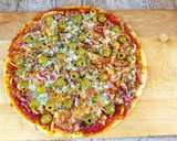Foto del paso 6 de la receta: Pizza casera de atún y bacon