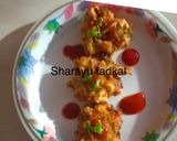 A picture of step 1 of Corn Pakora with Mint chutney.