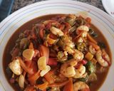 Foto del paso 1 de la receta Wok de tallarines con verduras y gambas