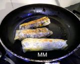 A picture of step 9 of Walnuts Spring and Paneer Rolls.