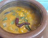 A picture of step 15 of Banana Spinach sambhar.