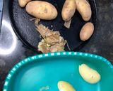 Foto del paso 1 de la receta: Bombas de papa con jamón y queso 🥔