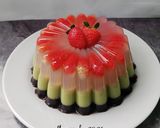 Foto langkah ke 6 dari resep Puding matcha mix 3 lapis.