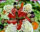 Une image de l'étape 8 de Salade composée aux œufs mimosa au thon 🥗🥚🍴.
