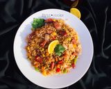 A picture of step 12 of Sausage fried rice.