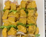 صورة لخطوة 1 من وصفة شيش طاووق بالزعفران 😋👩🏻‍🍳