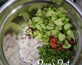 A picture of step 3 of Mediterranean Chickpea Salad.