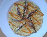 A picture of step 3 of Omelette with smoked fish.