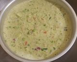 A picture of step 5 of Matar ka dhokla.