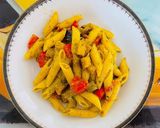 A picture of step 3 of Mediterranean Pasta with Genovese Pesto.
