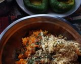 Foto del paso 4 de la receta: Zapallitos rellenos vegetarianos