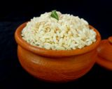 A picture of step 8 of Karela vadi matta/ red rice.
