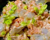 รูปขั้นตอนการทำที่ 1 ของ เกี๊ยวกุ้งดอกขจรหมูสับ-กรรเชียงปู