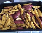 Une image de l'étape 4 de Pommes de terre roseval façon potatoes revisitées aux herbes et épices.
