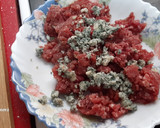 Foto del paso 4 de la receta: Hamburguesa al Cabrales y judías verdes rehogadas con pimentón