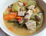Foto langkah ke 4 dari resep Lodeh Labu Terong Tempe.
