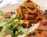 Hình bước làm 4 của món Mỳ ý bolognese vị curry🍝🥗