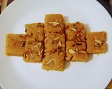 बेसन की बर्फी (besan ki barfi recipe in Hindi) रेसिपी चरण 9 फोटो