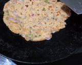 A picture of step 3 of Sindhi koki.