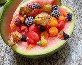 Une image de l'étape 8 de 🍉Pastèque 🍉melon🍋‍🟩farandole de fruits 🫐🍓🍇.