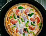 वेज पिज़्ज़ा (Veg pizza recipe in Hindi) रेसिपी चरण 4 फोटो