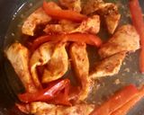 A picture of step 3 of My Marinated Kimchi Chicken and Sweet Pepper Sandwich.