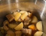 A picture of step 4 of Japanese style braised pork belly in the Instant Pot.