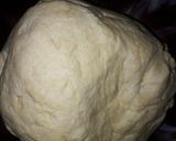A picture of step 2 of Semovita meat pie.