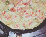 A picture of step 4 of Egg and Toast Pizza.