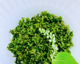 A picture of step 2 of Shiso Seed Salted Canapés.