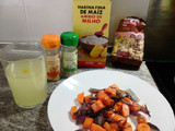 Pollo con almendras