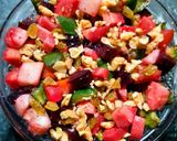 वॉलनट वेजी सेलेड (Walnut Veggie Salad recipe in Hindi) रेसिपी चरण 3 फोटो