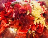 Hình bước làm 2 của món Bánh xèo thịt bò, tôm