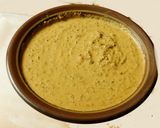 A picture of step 4 of Curry leaf chutney (Kariveppilai thuvaiyal in tamil).