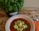Foto del paso 1 de la receta Pisto con gnocchi rellenos de gorgonzola y albahaca