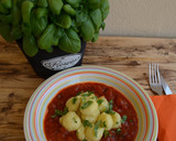 Foto del paso 1 de la receta: Pisto con gnocchi rellenos de gorgonzola y albahaca