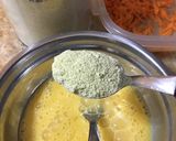 Foto del paso 1 de la receta: Panqueques de harina de arveja con zanahoria y avena