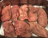 Baconnel, őszibarackkal rakott csirke recept fázis 1 fotója